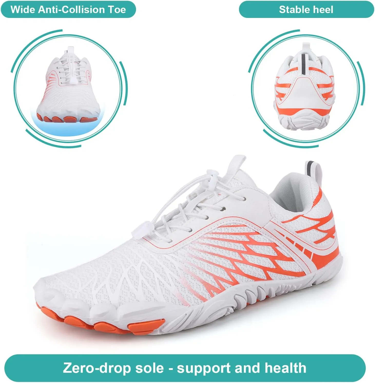Hike Barefoot Shoes Women Men Non-Slip Healthy Barefoot Shoes Womens Mens Breathable Fashion Trail Rnning Hiking Shoe Womens Mens Wide Toe Zero Drop Shoe