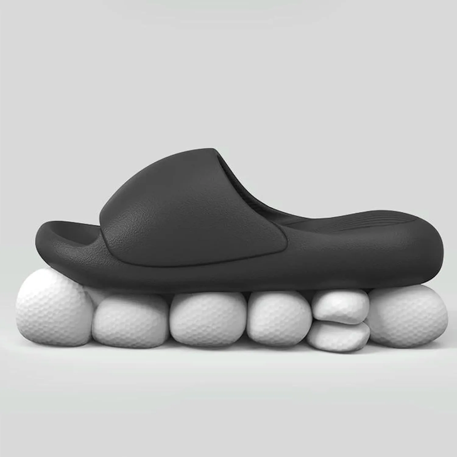 Home Slippers Men'S Soft Sole Pillow Slides Lightweight Open Toe Non Shoe Indoor Outdoor Quick Drying Bathroom Slipper