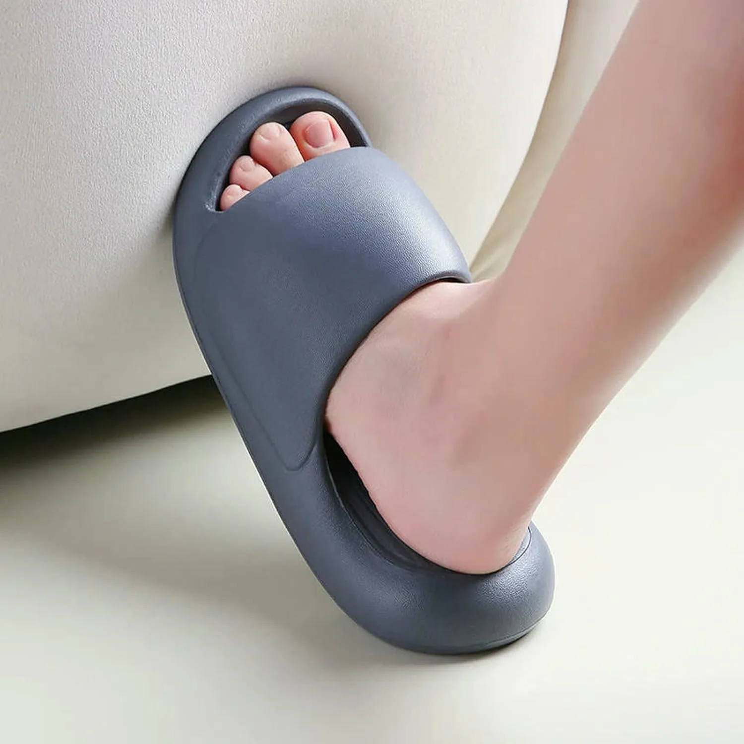 Home Slippers Men'S Soft Sole Pillow Slides Lightweight Open Toe Non Shoe Indoor Outdoor Quick Drying Bathroom Slipper