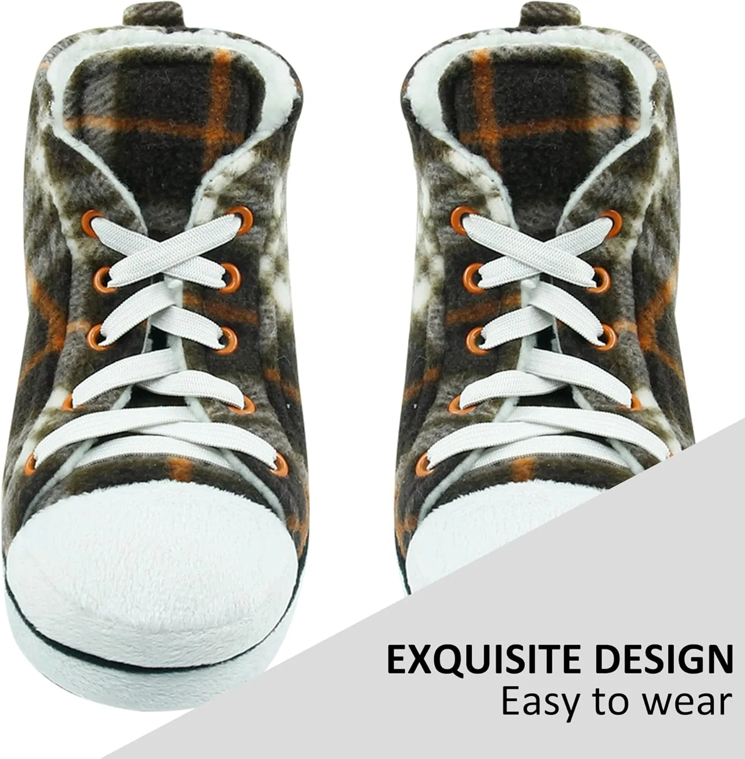 House Sneaker Slippers for Men Warm Winter Funny Cozy Indoor Sneakers Slipper Shoes Boys