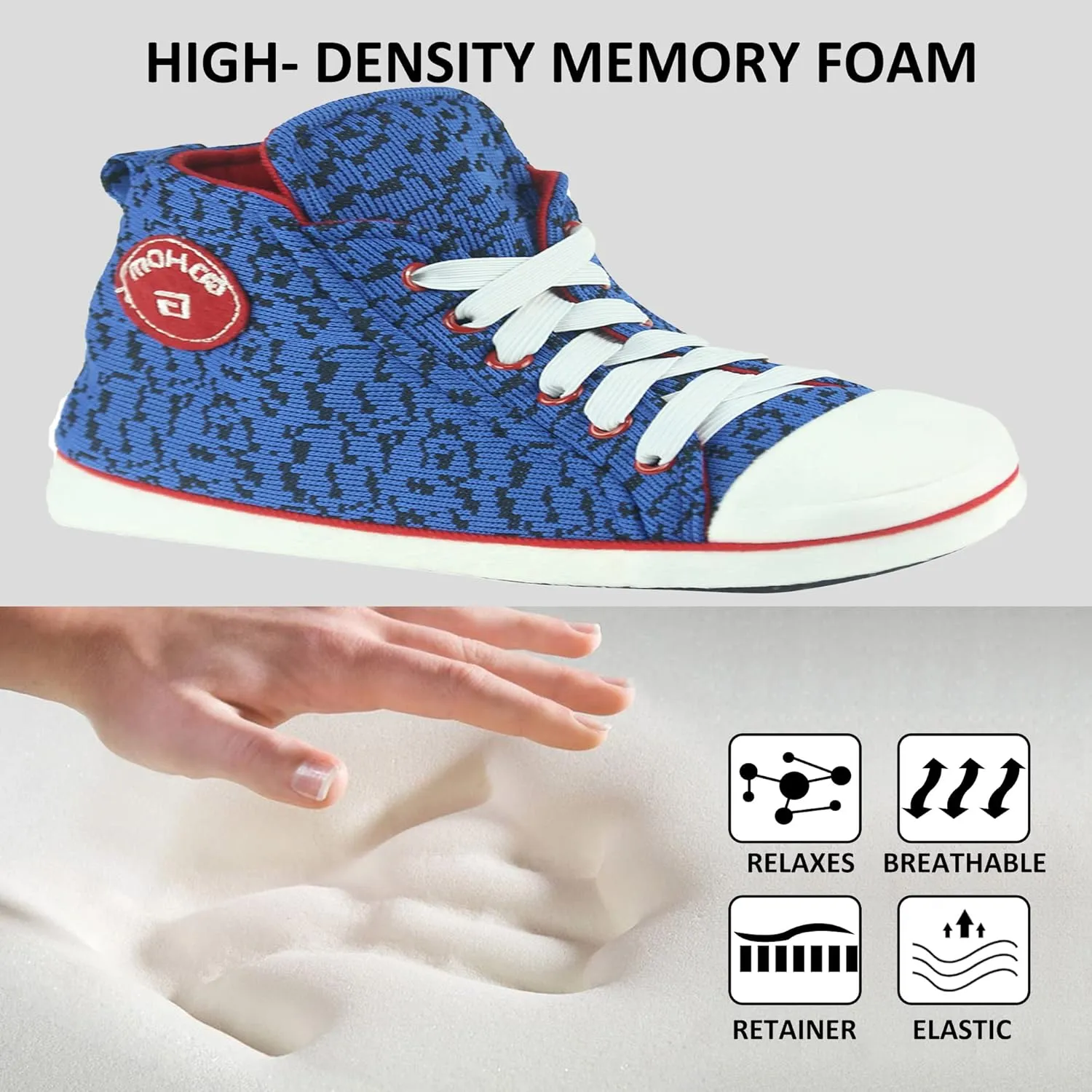 House Sneaker Slippers for Men Warm Winter Funny Cozy Indoor Sneakers Slipper Shoes Boys