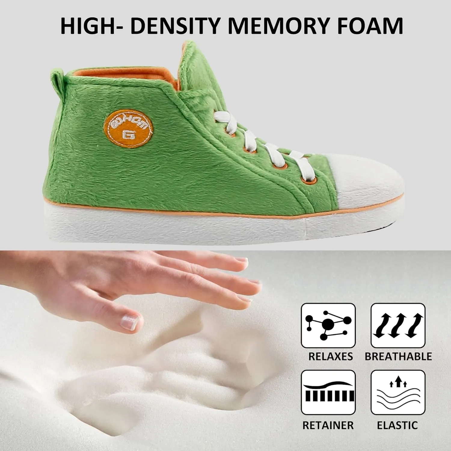 House Sneaker Slippers for Men Warm Winter Funny Cozy Indoor Sneakers Slipper Shoes Boys