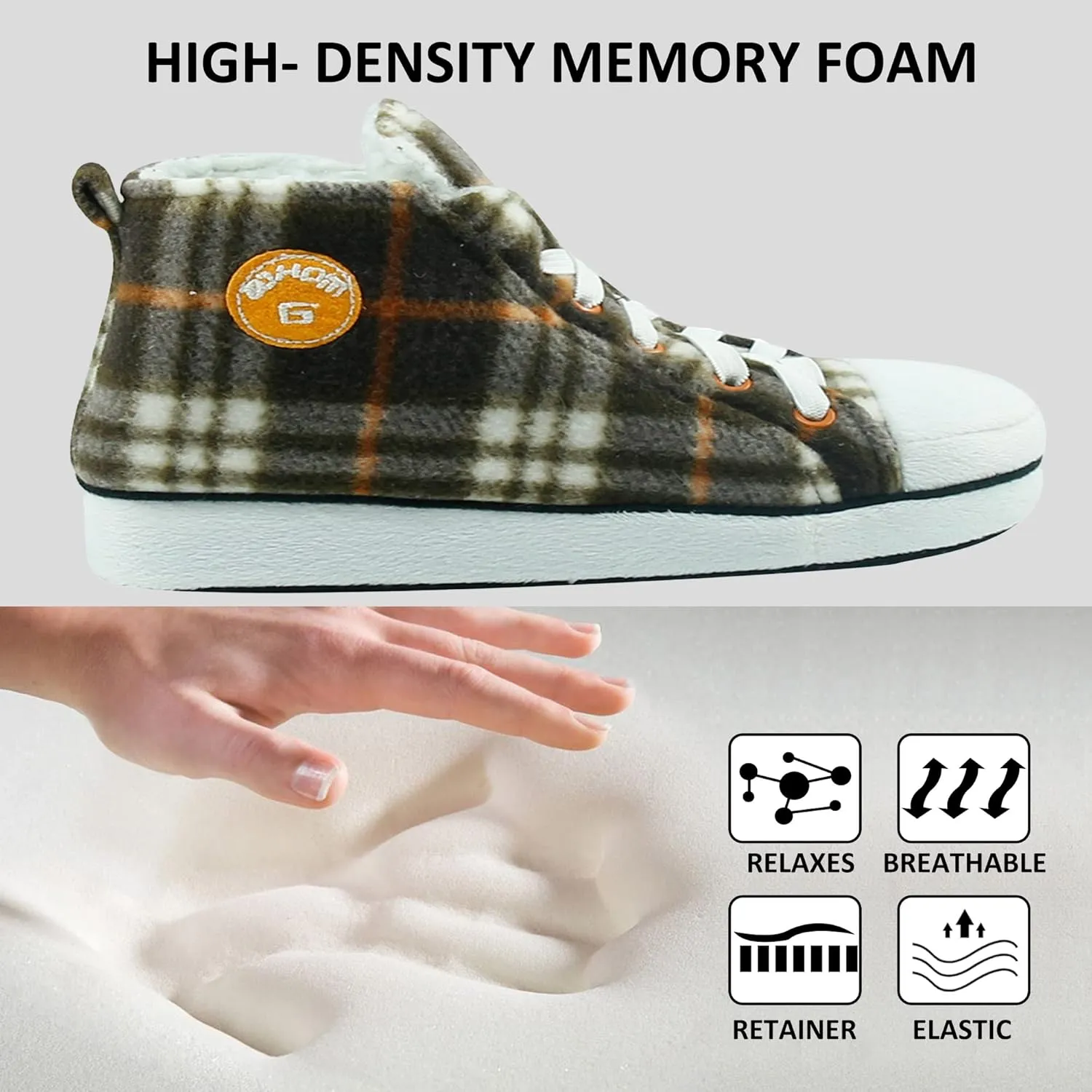 House Sneaker Slippers for Men Warm Winter Funny Cozy Indoor Sneakers Slipper Shoes Boys