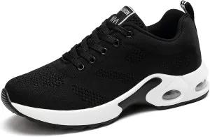 ihinzry Women's Air Running Shoes Lightweight Comfortable Non-Slip Walking Shoe Outdoor Breathable Fashion Mesh Sneakers