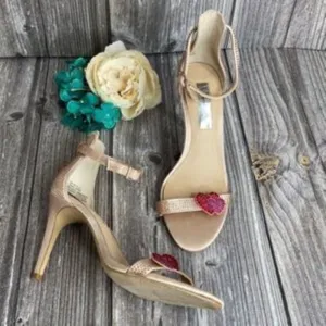 INC Tan Fabric Rayelle Two-Piece Sandals 7.5