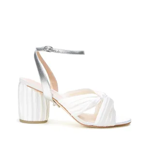 Ivory Twist Sandal   Silver Marilyn Strap