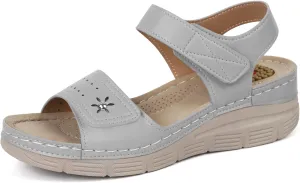 JABASIC Women Comfortable Sandals Orthotic Walking Sandals Orthopedic Arch Support Sandals