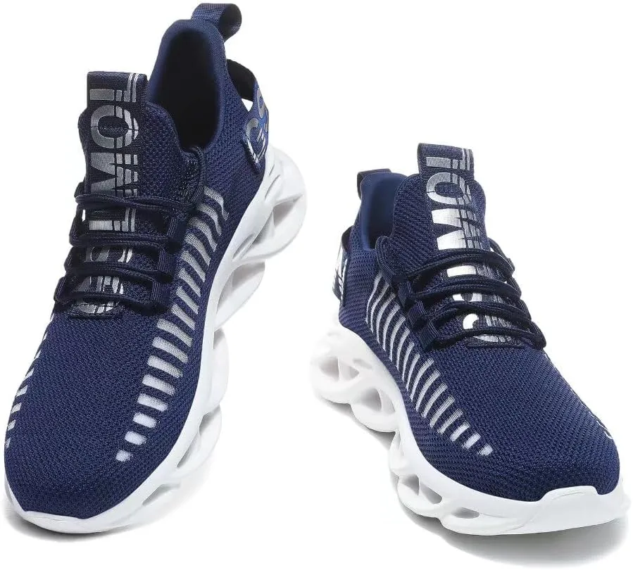 Jakcuz Women's Lace Up Walking Shoes Breathable Ultra Lightweight Sport Casual Ladies Girls Fashion Platform Sneakers