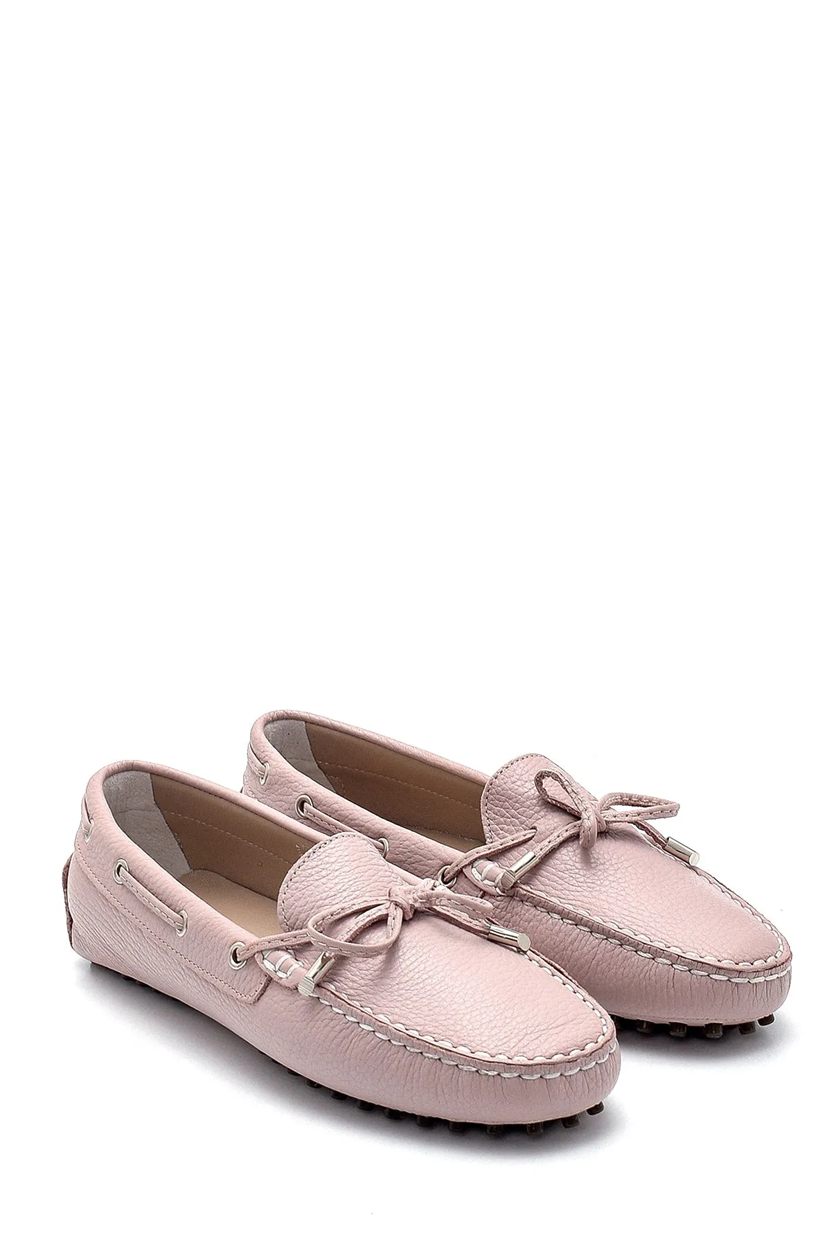 Kadın Deri Fiyonk Detaylı Loafer