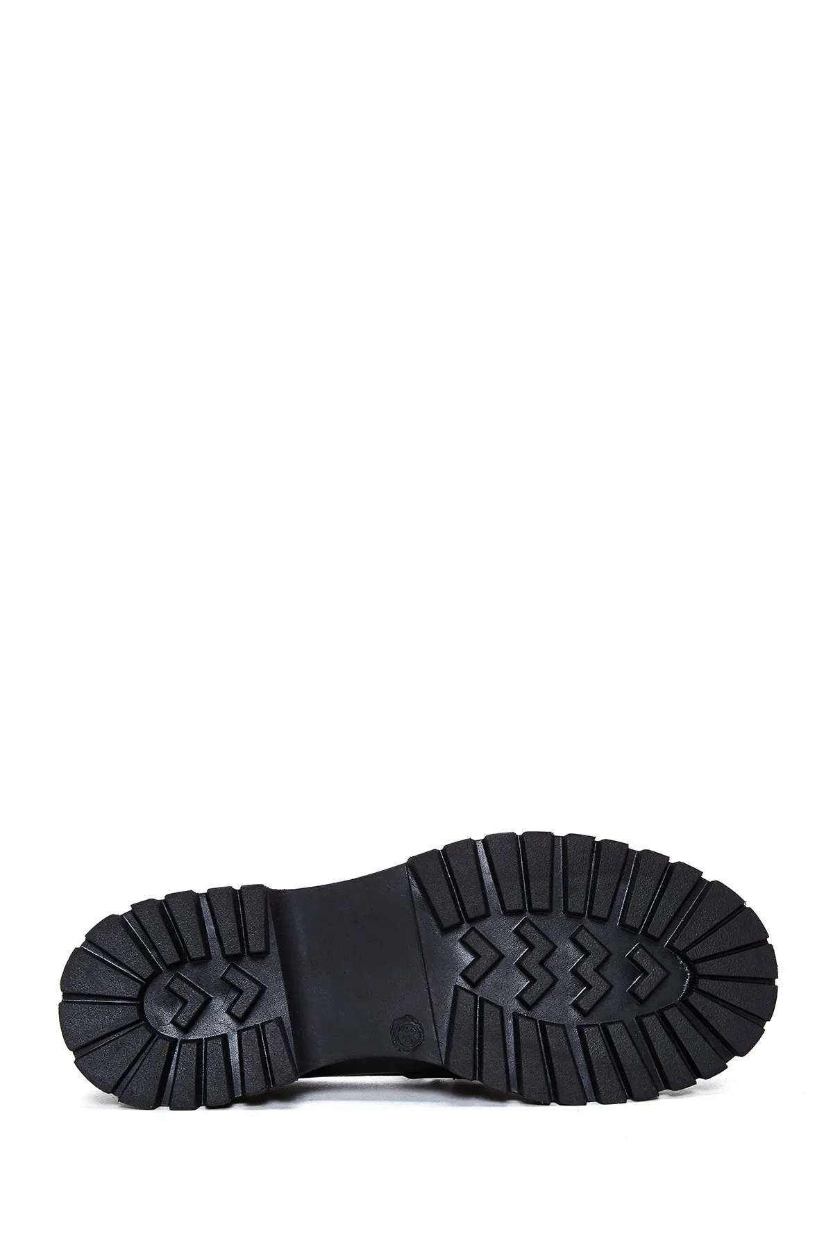 Kadın Siyah Deri Tokalı Loafer