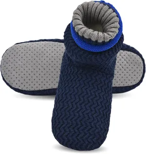 Keyela Slipper Socks Soft Cozy Thick House Indoor Boot Sock Shoes with Anti-Skid Bottom Soles for Men's