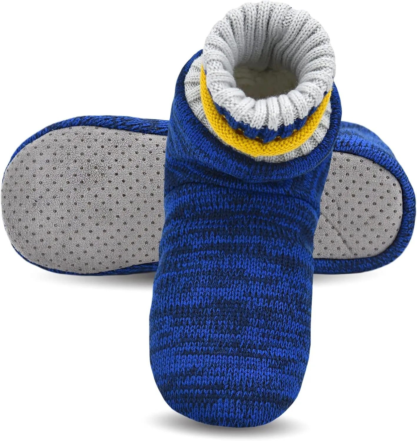 Keyela Slipper Socks Soft Cozy Thick House Indoor Boot Sock Shoes with Anti-Skid Bottom Soles for Men's
