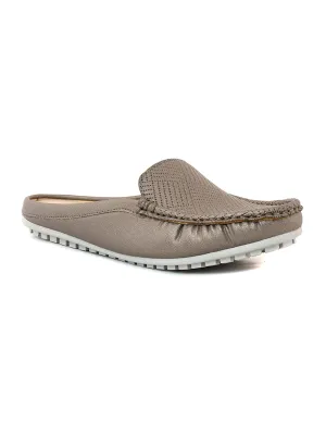 Khadim Sharon Flat Loafer Mule Slip On Sandal for Women