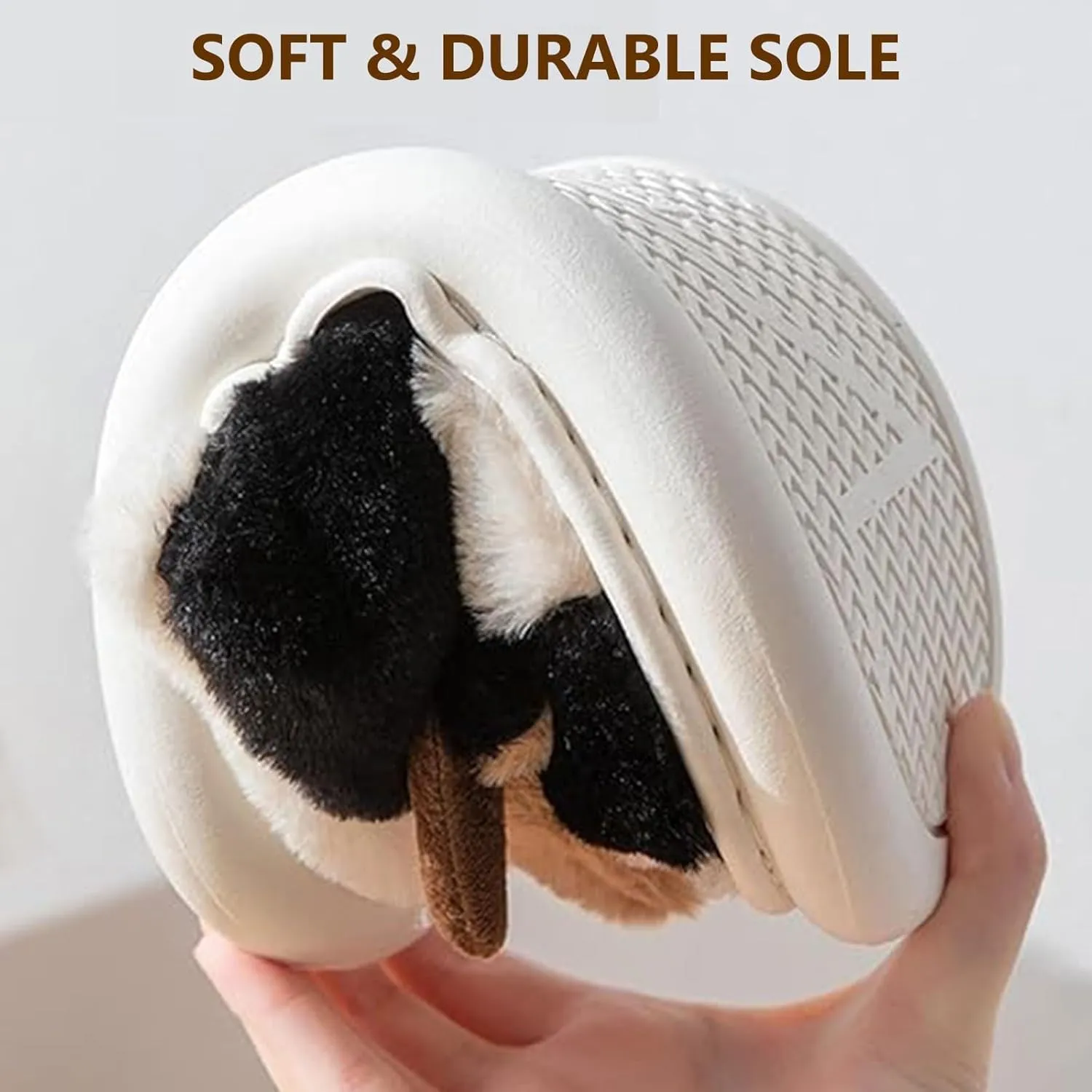 Kids Cow Animal Slippers, Toddler Boys Girls Cute Fuzzy Non-Slip House Slippers for Indoor and Outdoor
