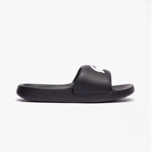 Lacoste CROCO Mens Logo Sliders Black/White