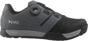 Lake Mx201 Enduro Cycling Shoe - Men's Grey/Black, 44.5