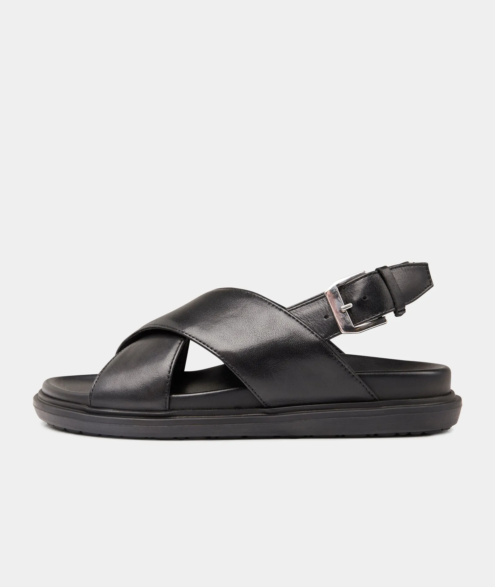 Leather Black Sandal - High-precision Lola Customer endorsements