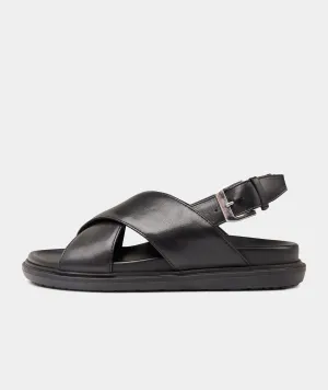 Leather Black Sandal - High-precision Lola Customer endorsements