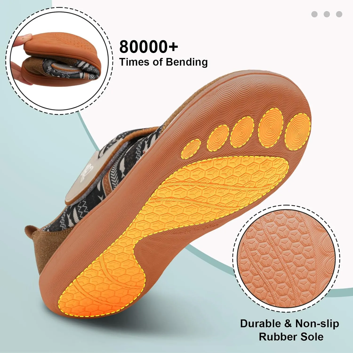 LeIsfIt Mens Walking Shoes Wide Diabetic Shoes Adjustable Barefoot Shoes Breathable Zero Drop Shoes Wide Width Arthritis Edema Shoes