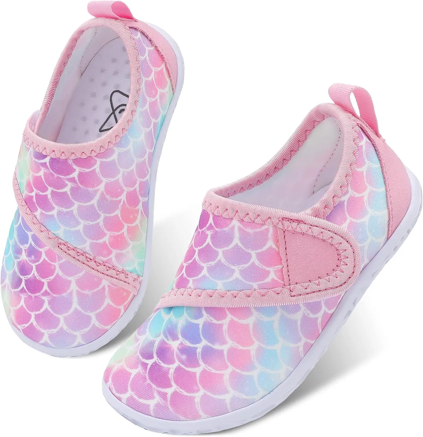 LeIsfIt Toddler Water Shoes Boys Girls Aqua Socks Kids Breathable Swim Shoes Non-Slip Barefoot Beach Shoes