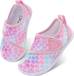 LeIsfIt Toddler Water Shoes Boys Girls Aqua Socks Kids Breathable Swim Shoes Non-Slip Barefoot Beach Shoes