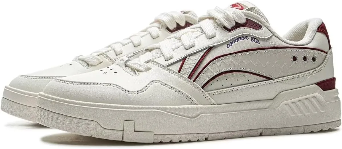 LI-NING Common 80s Men Comfortable Soft Rebound Breathable Cool Trendy Classic Casual Shoes AGCU157 AGCV023