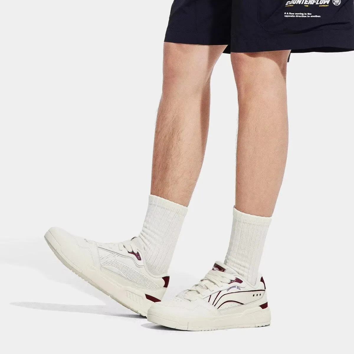 LI-NING Common 80s Men Comfortable Soft Rebound Breathable Cool Trendy Classic Casual Shoes AGCU157 AGCV023