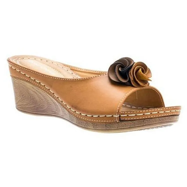 LIDIA | Comfortable Leather Orthopedic Sandal
