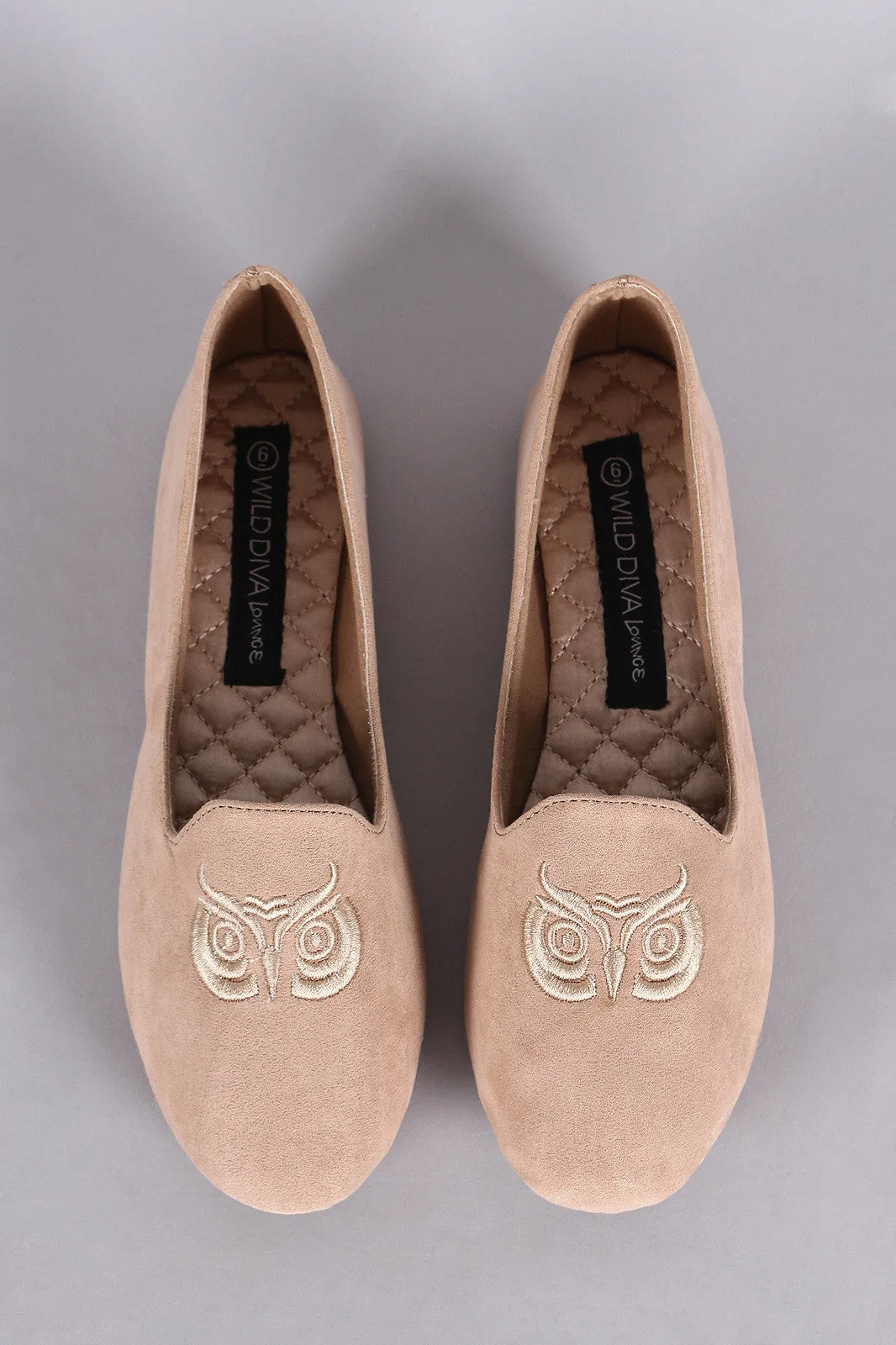 Lounge Wild Supportive Loafer Diva Flat Today only Owl Embroidered