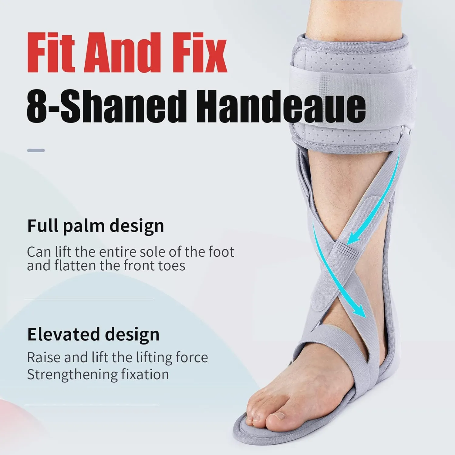 Medical AFO Foot Drop Brace - Drop Foot Braces for Walking - AFO Brace Walking with Shoe - Ankle Foot Orthosis for Stroke - Drop Foot Stabilizer Support for Men & Women Medium-Right (Comfort)