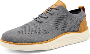 Men's Casual Dress Sneakers Oxfords Business Mesh Walking Shoes Breathable Tennis Shoe Lightweight Work Shoes Zapatos para Hombre