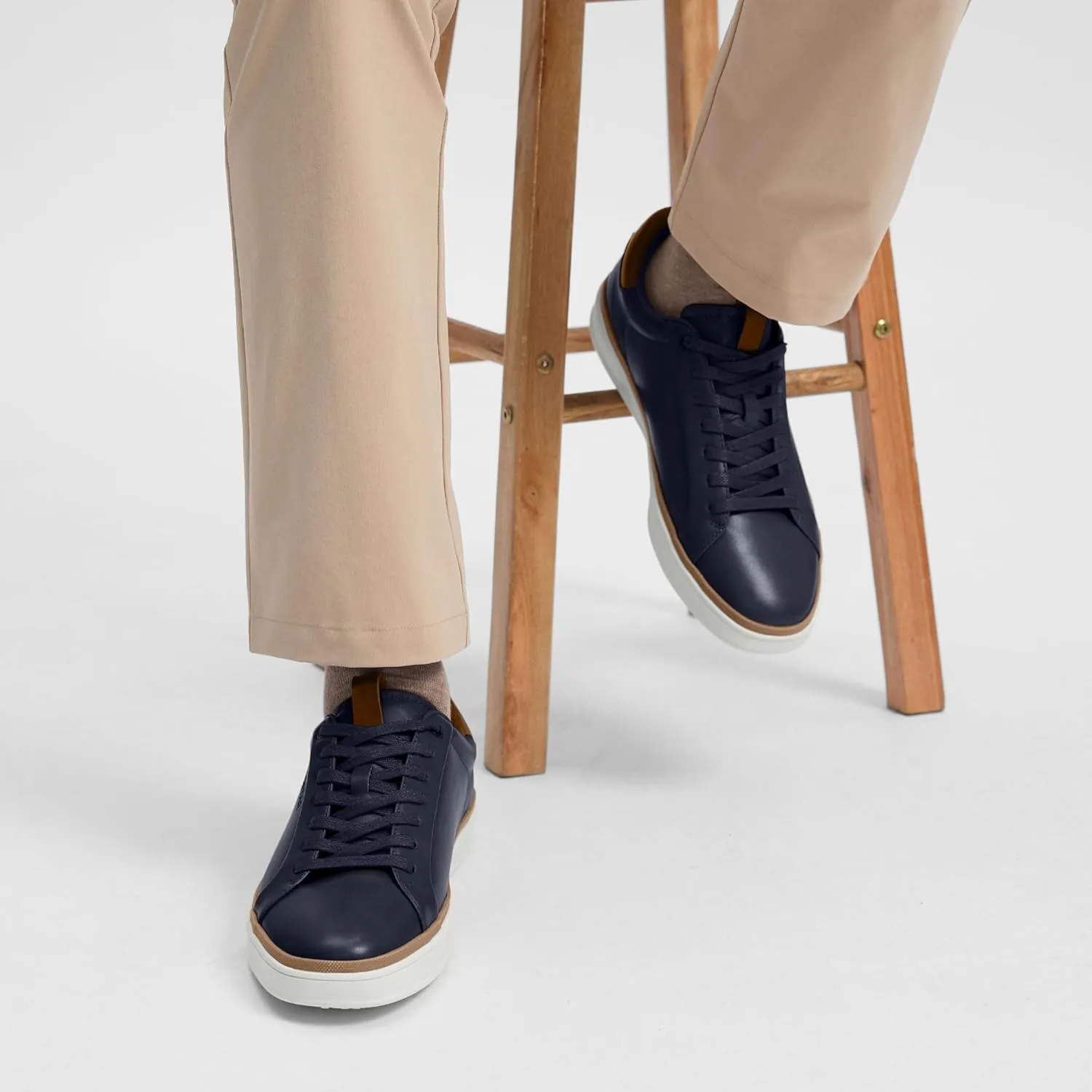 Mens Casual Shoes Comfortable Dress Sneakers Classic Lace-up Shoe Lightweight