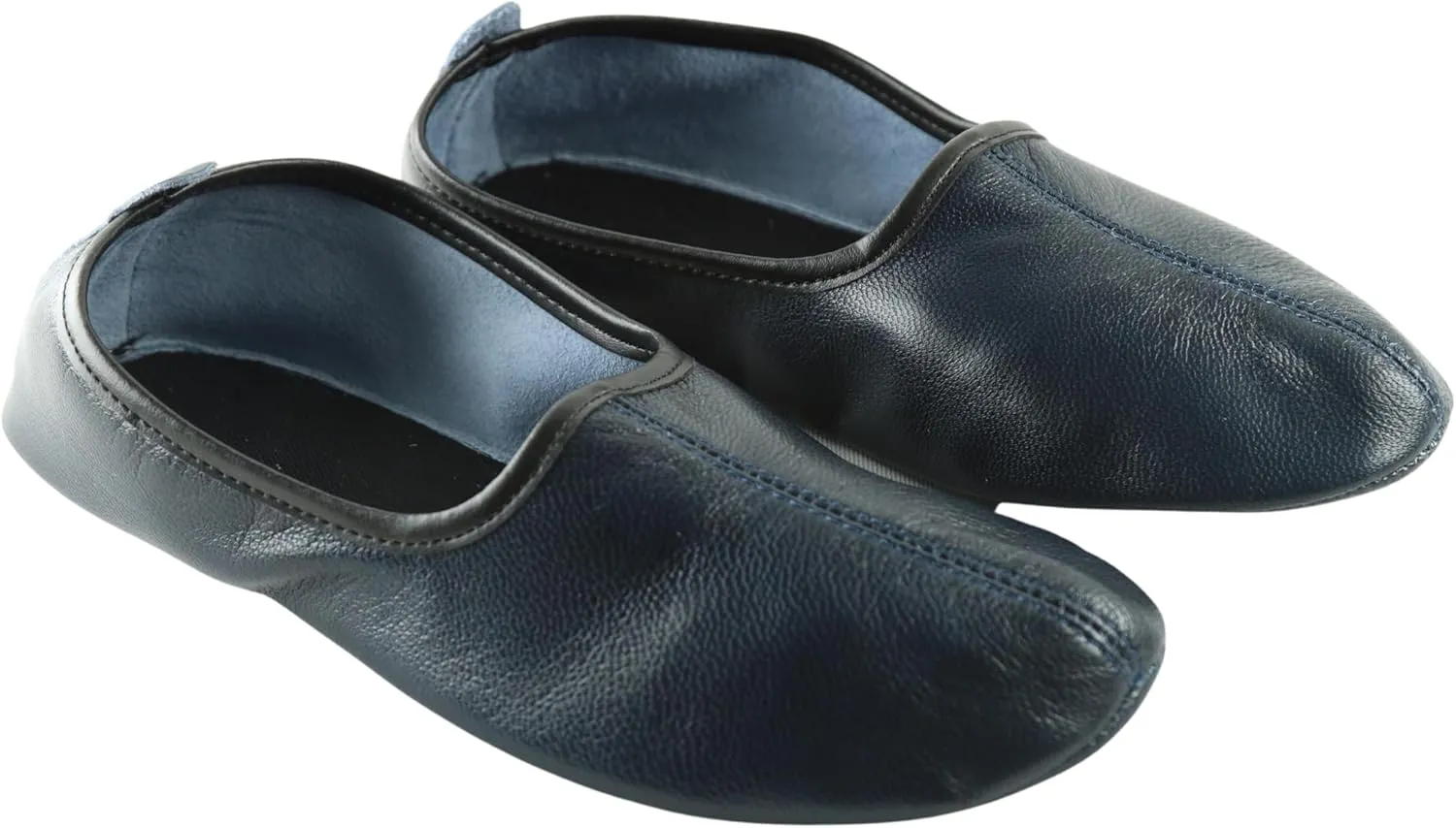 Mens Indoor Leather Slippers Traditional Babouche House Shoes Barefoot Moccasin