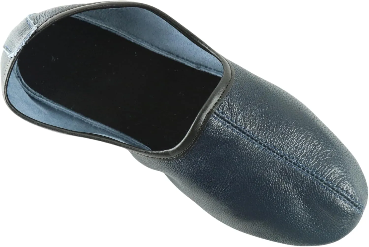 Mens Indoor Leather Slippers Traditional Babouche House Shoes Barefoot Moccasin
