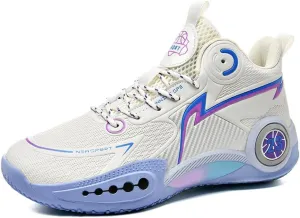 Men's Lace Up Basketball Shoes are Breathable Lightweight Non Slip Grab Grip Outdoor Indoor Sports Training Boots