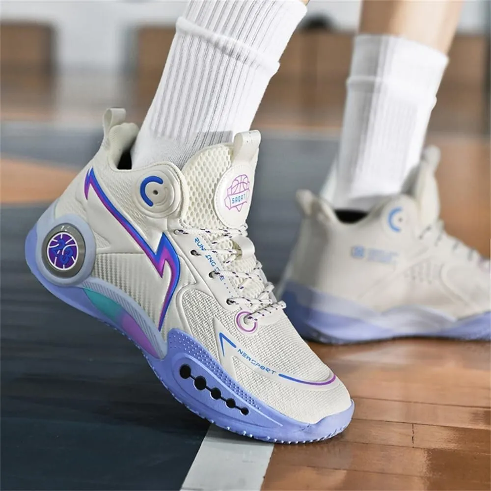 Men's Lace Up Basketball Shoes are Breathable Lightweight Non Slip Grab Grip Outdoor Indoor Sports Training Boots