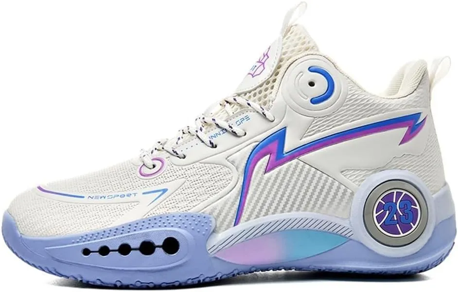Men's Lace Up Basketball Shoes are Breathable Lightweight Non Slip Grab Grip Outdoor Indoor Sports Training Boots