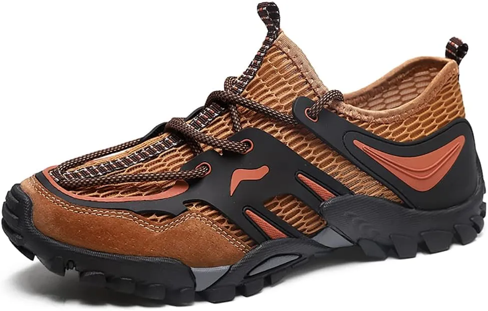 Men's Outdoor Hiking Shoes Summer Fashion Mesh Breathable Travel Shoes Field Adventure
