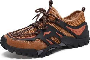 Men's Outdoor Hiking Shoes Summer Fashion Mesh Breathable Travel Shoes Field Adventure