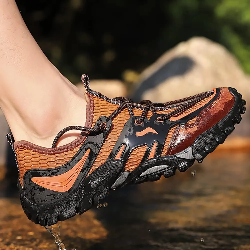 Men's Outdoor Hiking Shoes Summer Fashion Mesh Breathable Travel Shoes Field Adventure