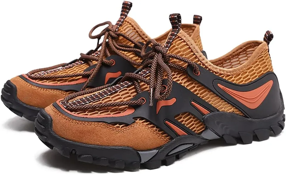Men's Outdoor Hiking Shoes Summer Fashion Mesh Breathable Travel Shoes Field Adventure