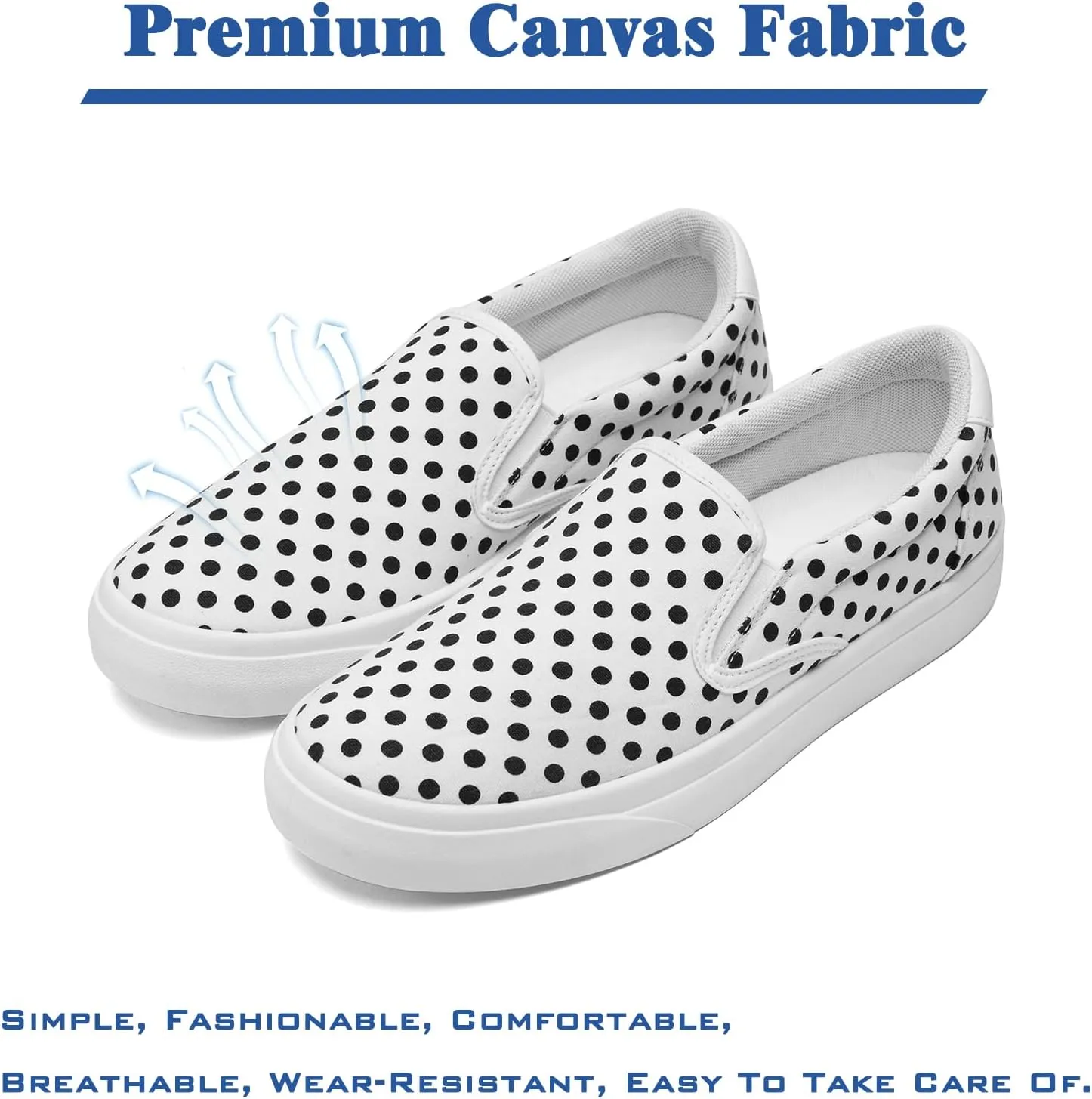 Men's Slip On Loafers Classic Canvas Shoes Casual Comfortable Flat Leisure Vintage Breathable Lightweight Dress Walking Sneakers