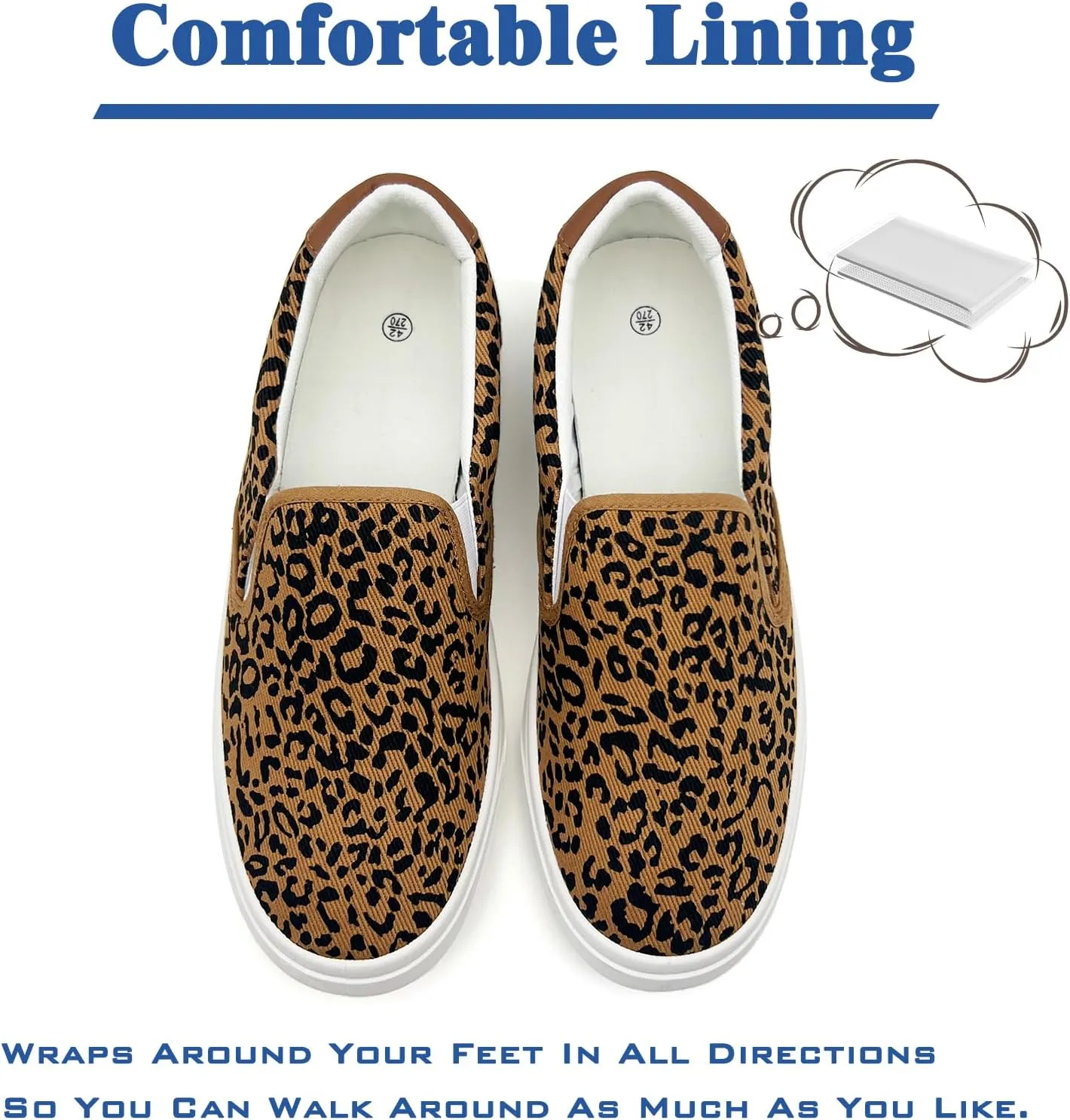 Men's Slip On Loafers Classic Canvas Shoes Casual Comfortable Flat Leisure Vintage Breathable Lightweight Dress Walking Sneakers