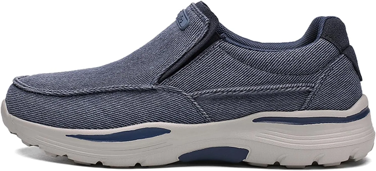 Men's Slip on Shoes Casual Loafers Walking Shoes Comfortable Orthopedic Shoes Lightweight Non Slip Sneakers with Arch Support