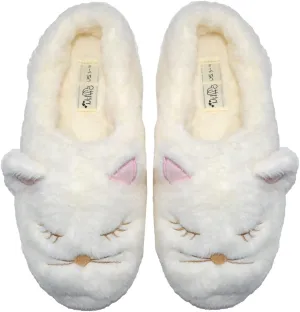 Millffy Warm Animal Soft Cozy Plush Slippers Womens House Slipper Bedroom cat Girl Fuzzy Slippers