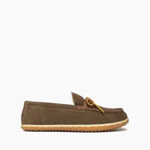Minnetonka Men's 8-13 Berber Lined Tomm Slipper Autumn Brown