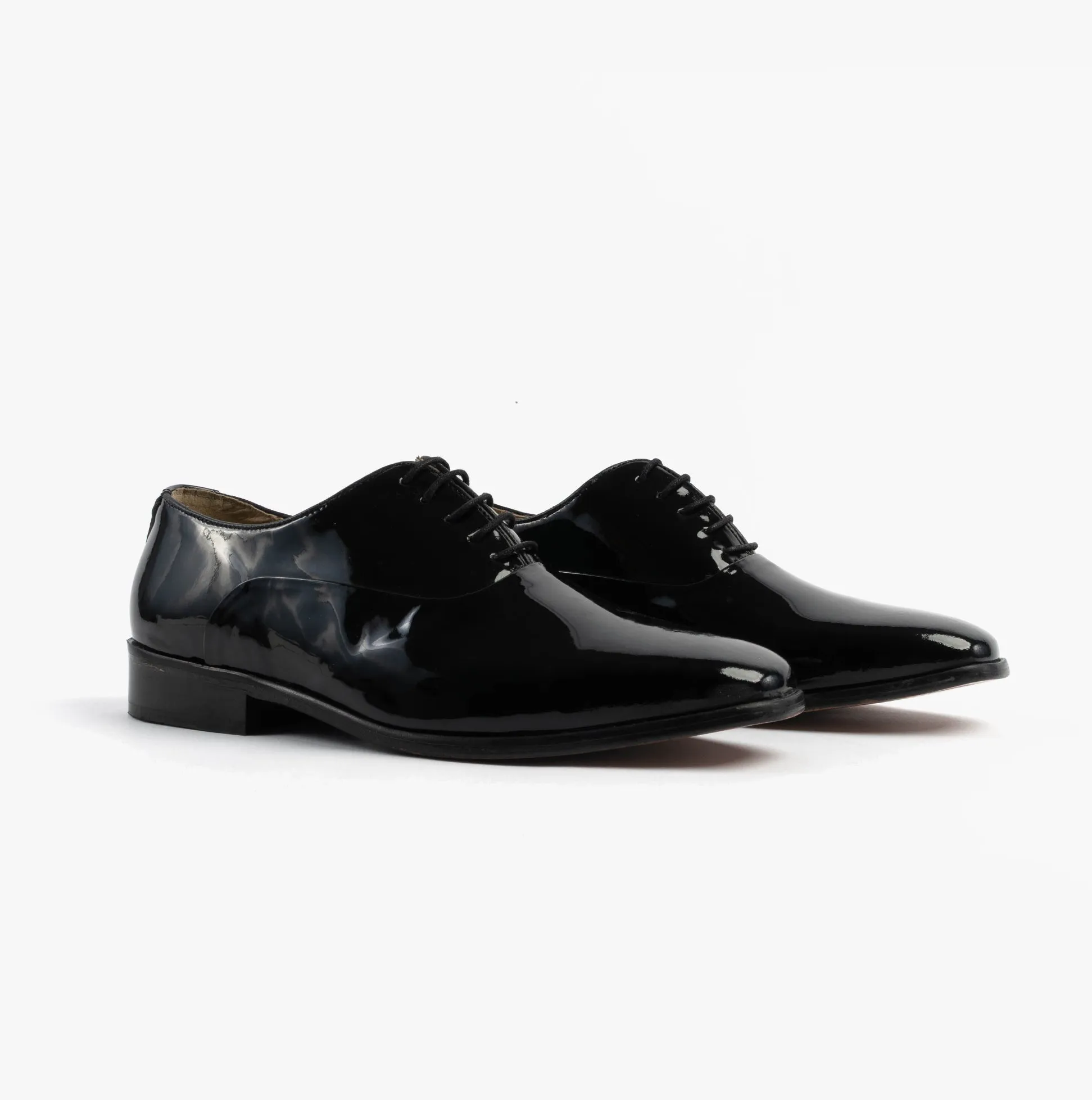 Montecatini Mens Patent Leather Evening Oxford Shoes Black