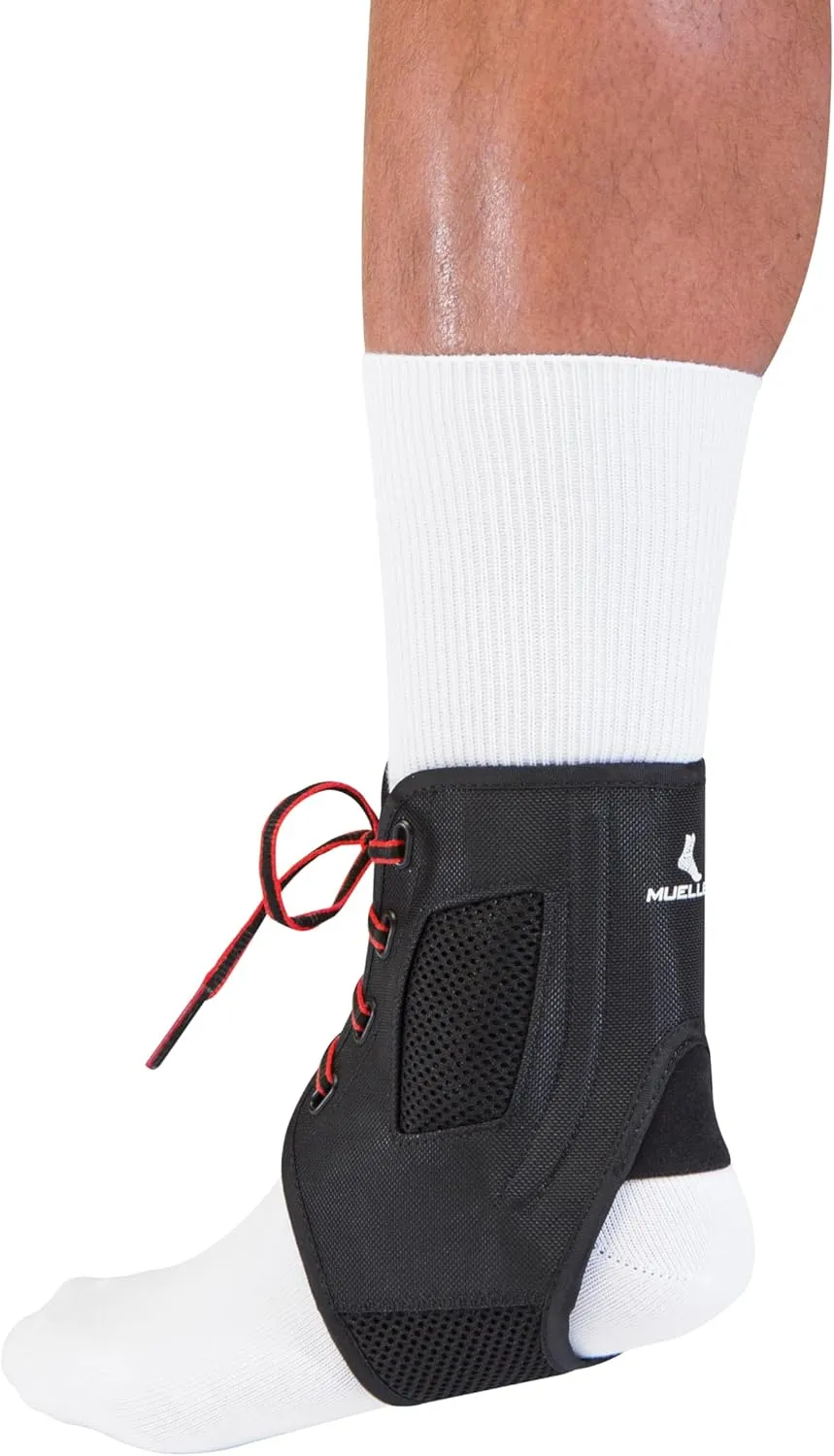 MUELLER Sports Medicine AFT3 Ankle Brace, Ankle Pain Relief Support for Men and Women, Ideal for Sprains, Strains, Arthritis, Black