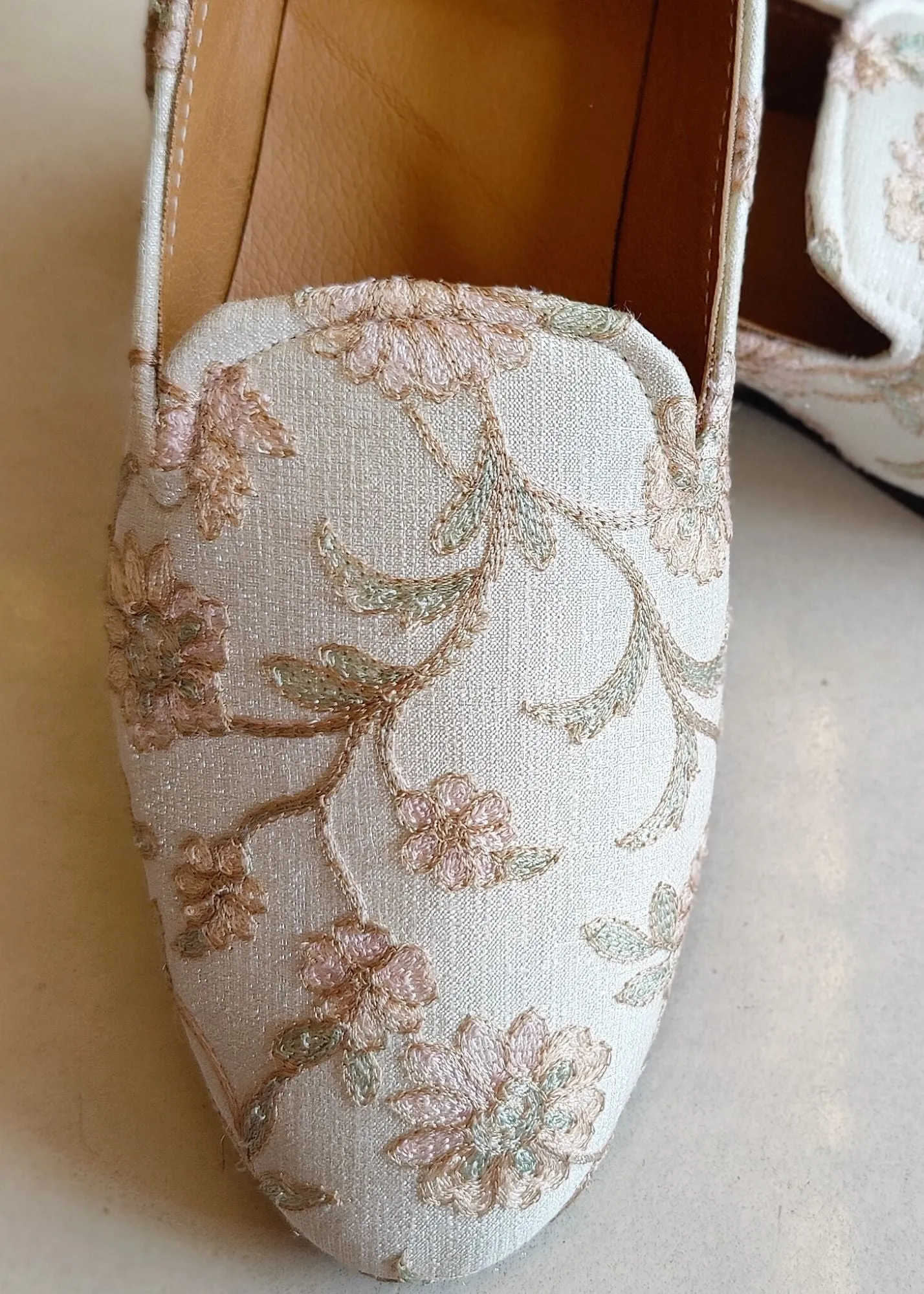Multi Floral Embroidery Loafer Shoes for Mens