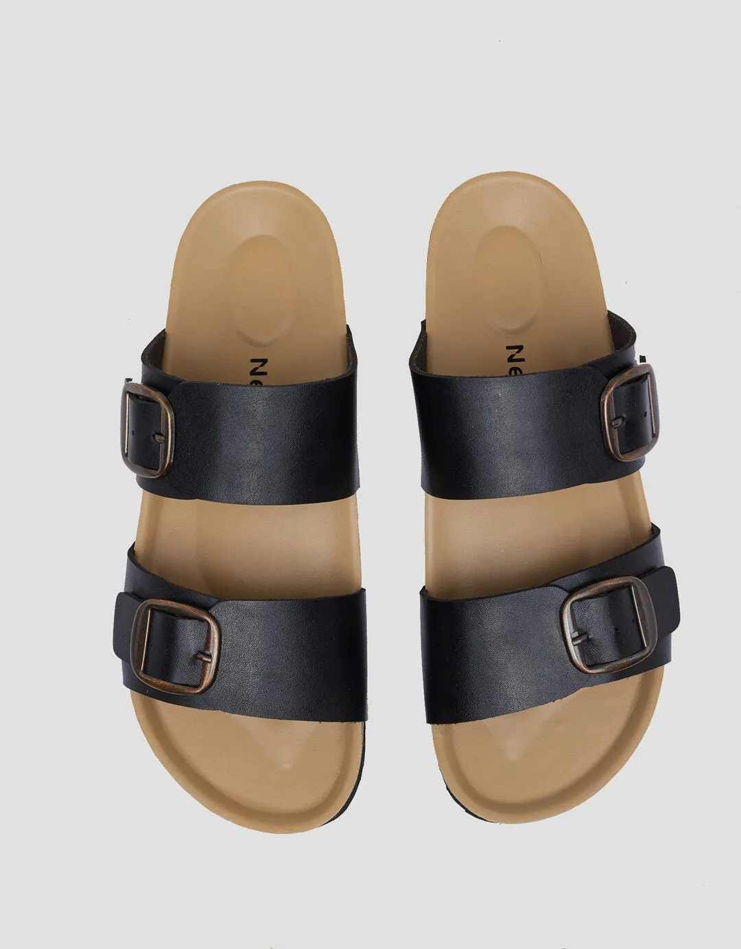 Nevada Buckle Sandal Slipper Wanita